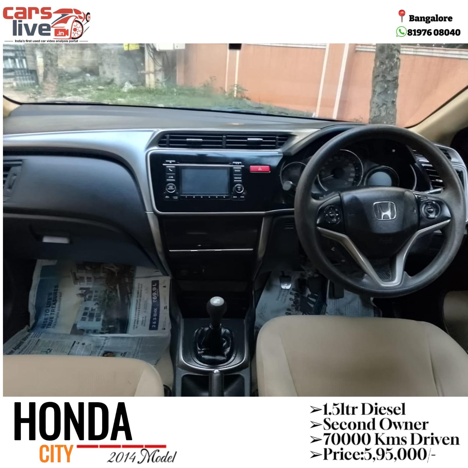 Honda City 2014 Diesel 1.5ltr VMT iDtec Top Model