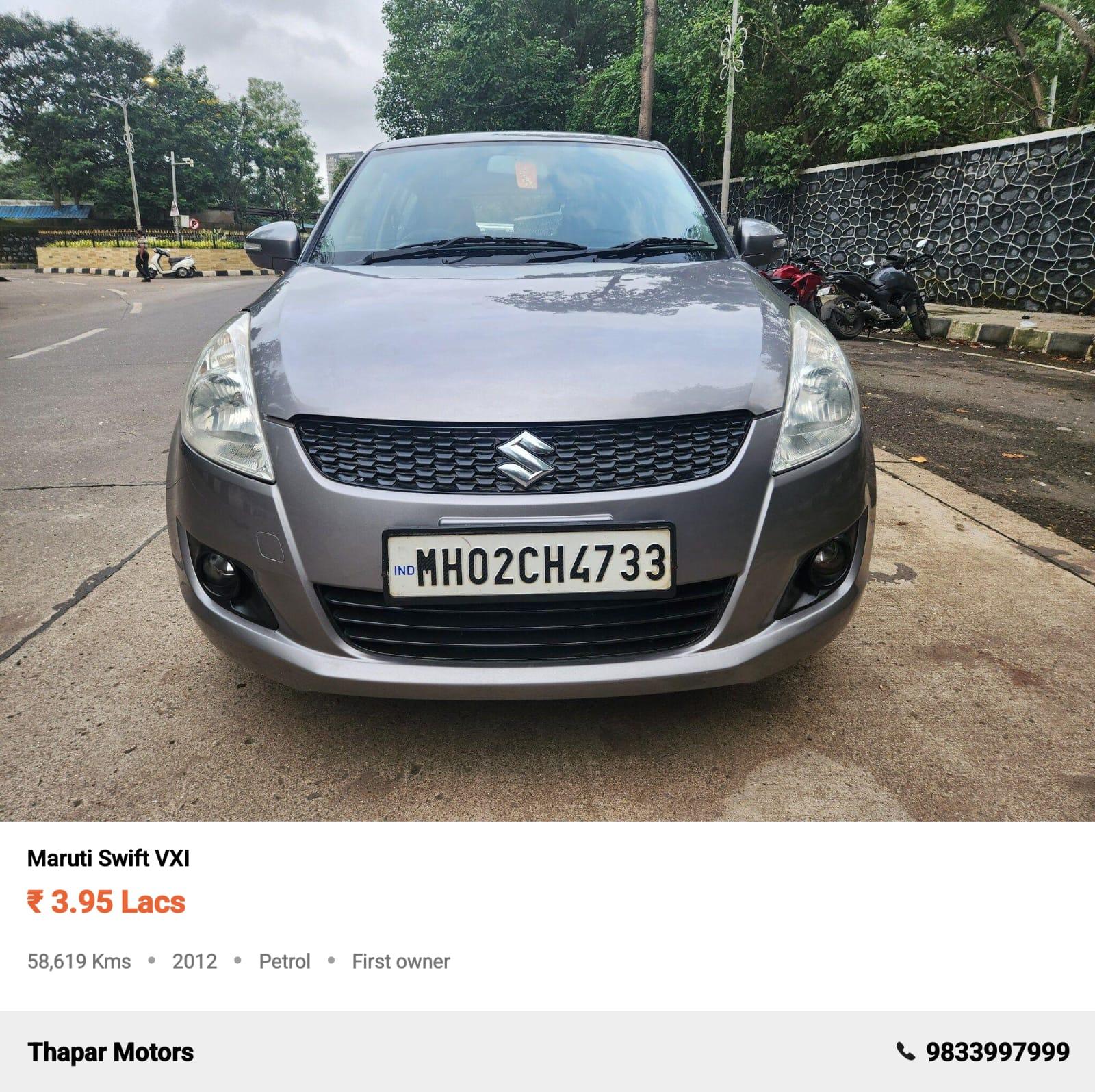 MARUTI SUZUKI SWIFT 2012 VXI MT PETROL