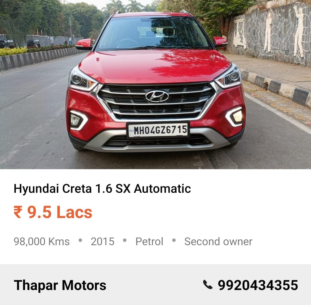 HYUNDAI CRETA 2015 SX PLUS AT DIESEL