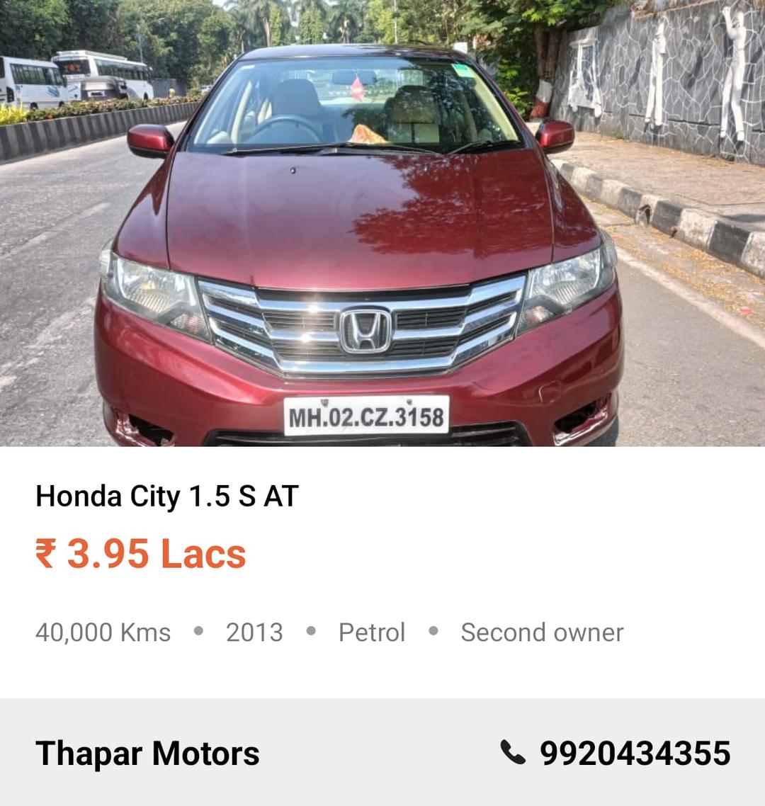 HONDA CITY 2013 S AT PETROL