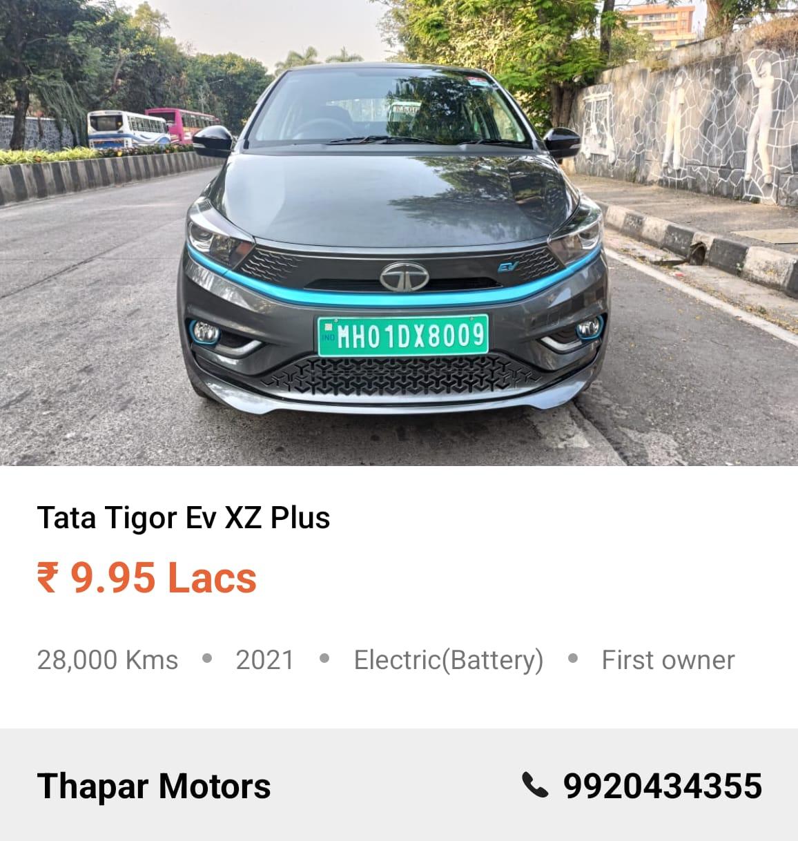 TATA TIGOR 2021 EV XZ PLUS AT