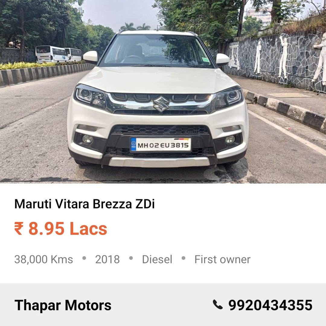 MARUTI VITARA BREZZA 2018 ZDI MT DIESEL