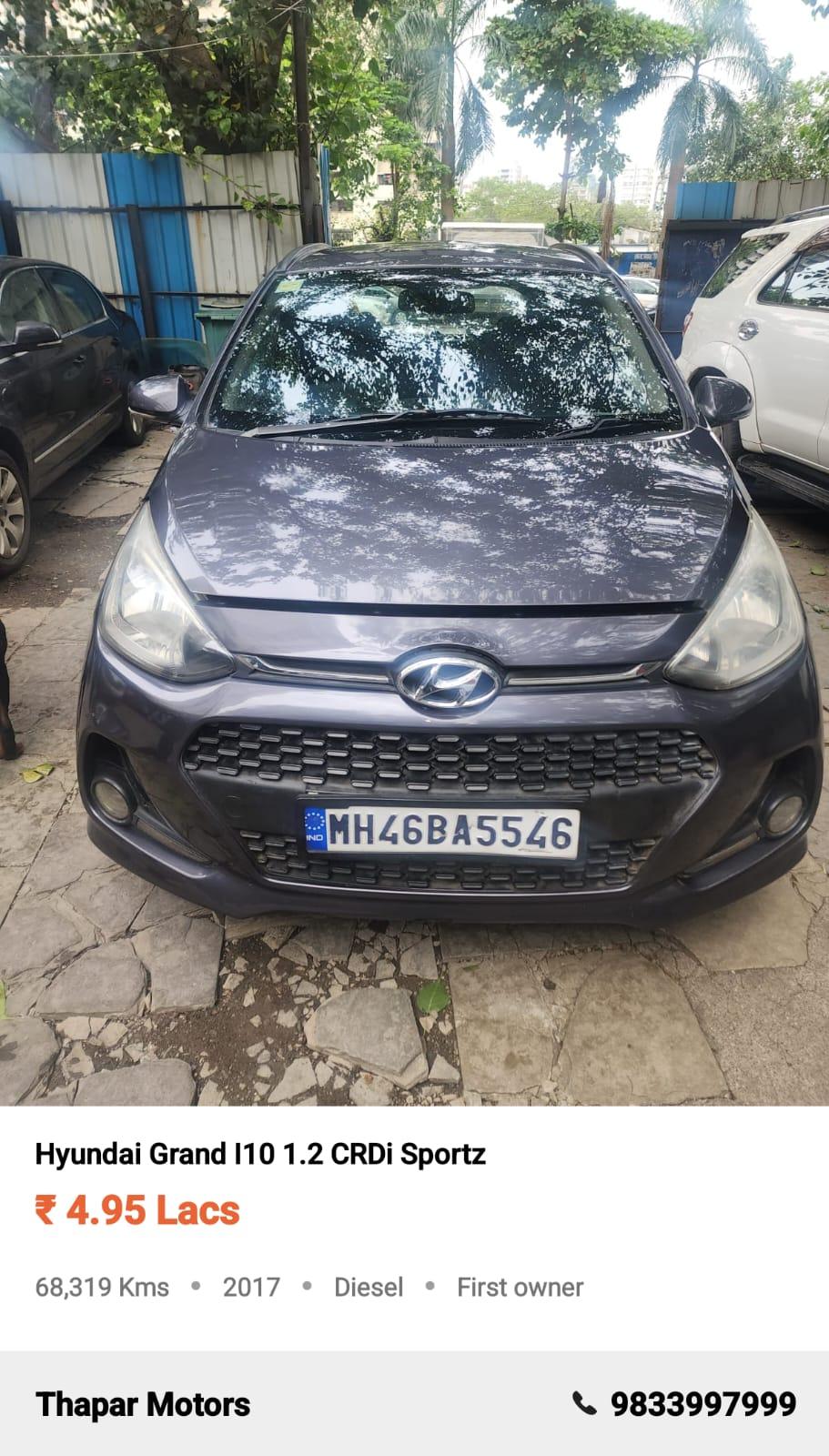 HYUNDAI GRAND I10 2017 SPORTS MT DIESEL