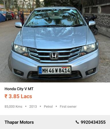 HONDA CITY 2013 V MT PETROL