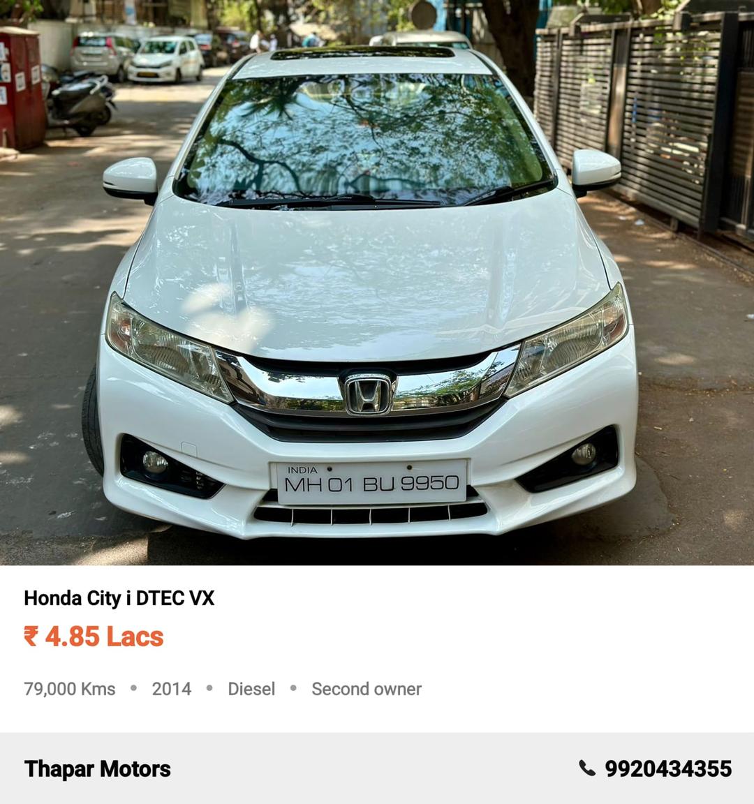 HONDA CITY 2014 VX I-DTEC MT DIESEL