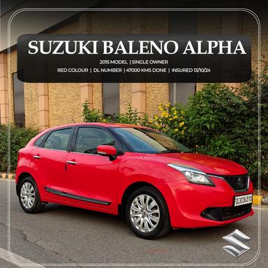 2015 Baleno alpha top petrol 45000 KMS