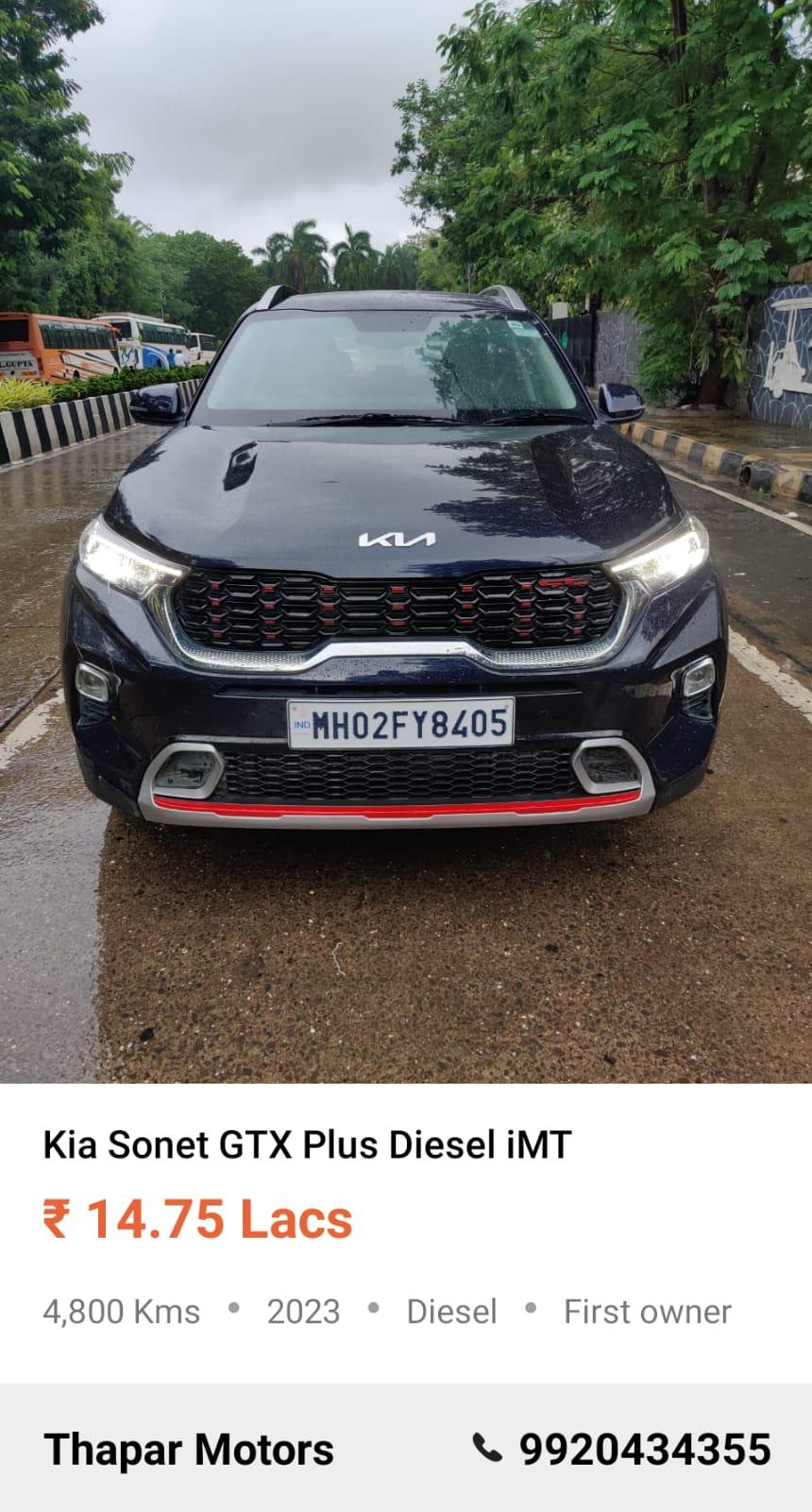 KIA SONET 2023 GTX PLUS IMT DIESEL