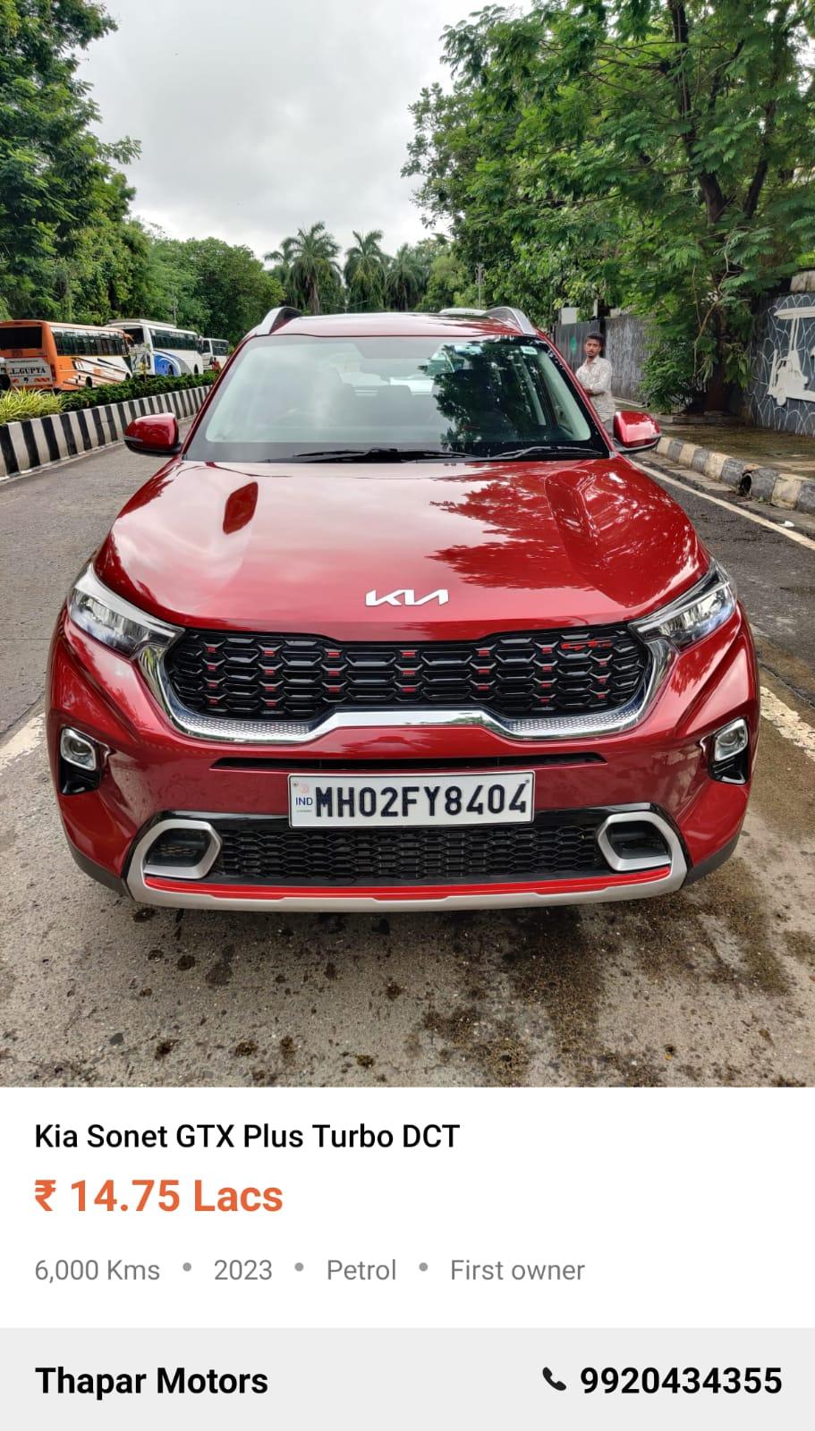 KIA SONET 2023 GTX PLUS TURBO DCT AUTO PETROL