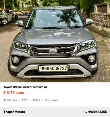 TOYOTA URBAN CRUISER PREMIUM 2021 AUTO PETROL