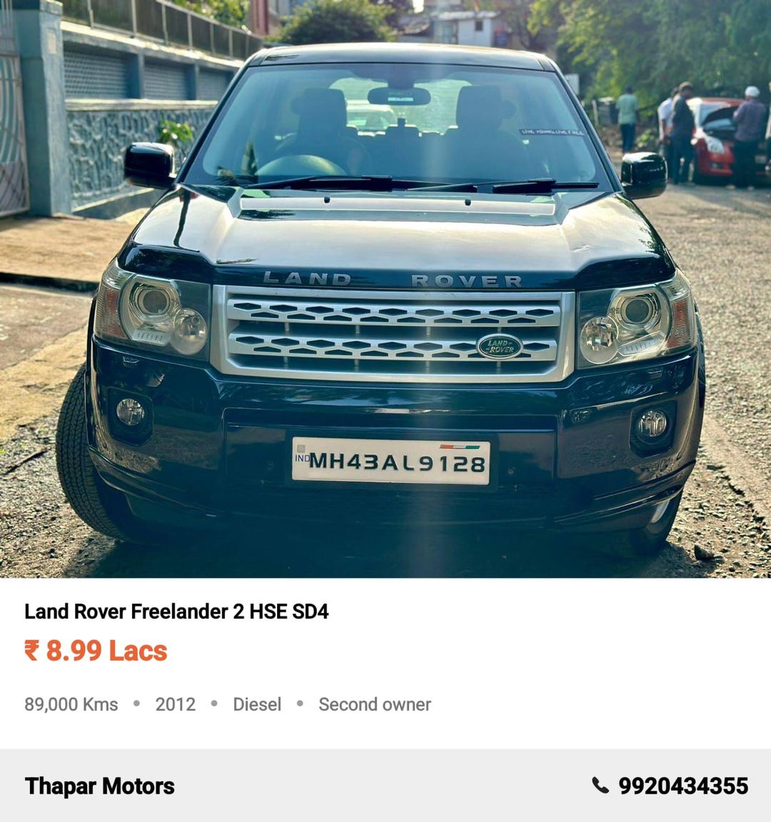 LAND ROVER FREELANDER 2 2012 HSE SD4 AUTO DIESEL