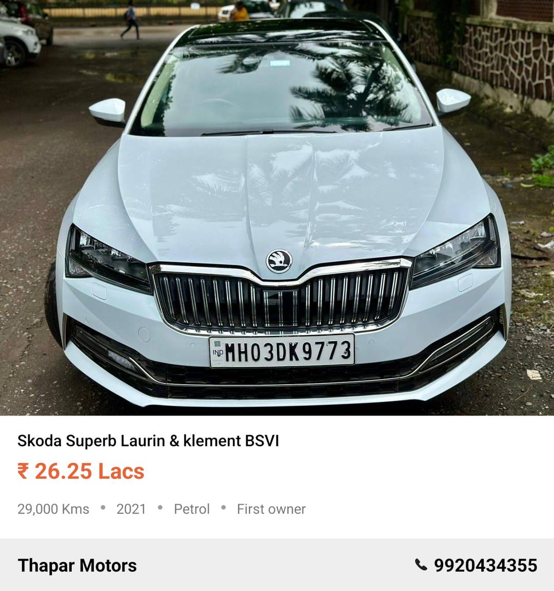 SKODA SUPERB 2021 L&K AUTO PETROL